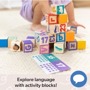Ms. Rachel Melissa & Doug Letter, Number, and Game Wooden Learning Blocks